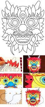 masque de dragon a imprimer masken basteln drachen ausmalbilder coloriage tortue vsco