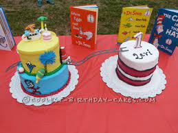Maybe you would like to learn more about one of these? First Birthday Dr Seuss Hodge Podge Cake With Cat In The Hat Smash Cake