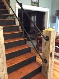 4 Easy Diy Ways To Finish Your Basement Stairs Diy Stair Railing Stair Railing Makeover Diy Stairs