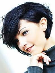 The trick with long hair is to simply play around with styling choices including sweeping. Short Messy Dark Thick Voluminous Bob Short Dark Hair Short Hair Styles Bold Hair Color