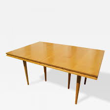 Set of midcentury russel wright for conant ball nesting tables in dark brown. Russel Wright Maple Extension Table By Russel Wright For Conant Ball