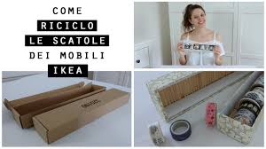 Franco di porto a partire da € 250. Come Riutilizzo Le Scatole Di Cartone Di Ikea Organizzo I Cassetti Della Scrivania Youtube