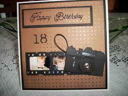 Diy 18th Birthday Gift Ideas For Boys 18th Birthday Card Film Strip Camera My Handmade Male 18th Birthday Cards 21st Birthday Cards Birthday Cards For Men