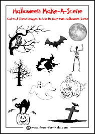 Commercial use is allowed as long as they are not placed on any website without linking back to this site. Halloween Activities For Children Www Free For Kids Com