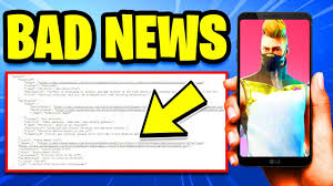 This means that only people willing and able to shell out around £1,000 on the samsung smartphone will actually be able to play fortnite on android. Fortnite Mobile Android Release Date Leaked Bad News Fortnite Season 5 Youtube