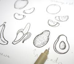 Craftsy Com Express Your Creativity Fruits Drawing Fruit Sketch Creative Drawing