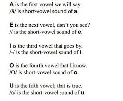 Ordinary Parent S Guide To Teaching Vowel Verse Teaching Vowels Teaching Read Letters
