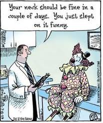Clown Neck Bizarro Chiropractic Humor Chiropractor Humor Medical Humor