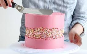 Sharp Edges Buttercream Cake Cake Decorating Cake Tutorial Cake Decorating Tips