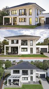 Moderne Stadtvilla Mit Walmdach Garage Bauen Haus Grundriss Ideen 180 Qm Gross Fertighaus Haus Grundriss Fassade Haus Weber Haus