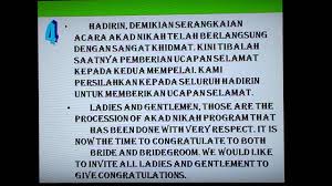 Mc ( master of ceremony) di dalam sebuah hajat pernikahan memiliki peran yang tidak kalah penting. Belajar Mc Contoh Naskah Mc Nikah Penutupan Youtube