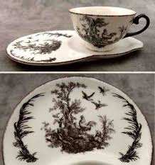 Black And White Toile Dinnerware Set Details About Black White Aux Au Provence French Country Toile Tea And Toast Set Cup Plate Tea And Crumpets Crockery Design Toile