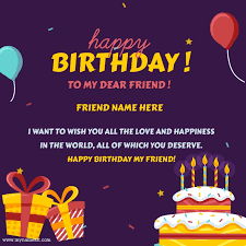 Say happy birthday with personalized ecards & videos from jibjab. Birthday Wishes Create Happy Birthday Wishes Image With Name