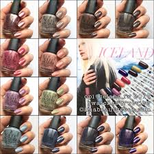 Opi Iceland Swatches And Review Fw 2017 Collection Beautygeeks