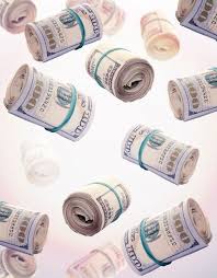 flying rolls of one hundred dollar bills abstract money background in 2021 money background money pictures dollar bill