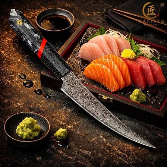 A narrow boning knife allows for precise trimming of fat and silver skin., AI generated
