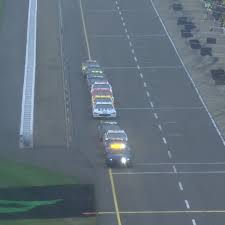 To signify the halfway point of each race the starter crosses any two flags and displays them to the field. Facebook
