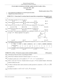 En Viii 2020 Model Rezolvat 1 Simulare Matematica Evaluarea Nationala 2020 Clasa A 8 A Jitaruionelblog Pregatire Bac Si Ev Sheet Music Vlogging Content