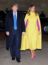 Melania Trump wears striking yellow ...