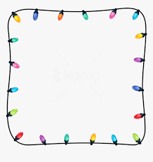 Christmas Lights Frame Png Christmas Lights Clipart Png Transparent Png Kindpng