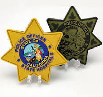 Custom PVC Sheriff Badge Adhesive Patch Uniform Rubber Us Canada Australia  Manufacturer