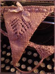Want to learn how to knit a hat? Lacy Thong A Pair Of Panties Knitting On Cut Out Keep Creation By Glitterknitter