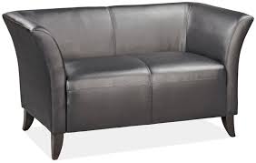 Flared Arm Loveseat By Office Source Love Seat Classic Office Furniture Leather Loveseat