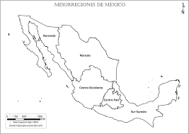 Mapa de límites de méxico. Mapas De Mexico Para Colorear