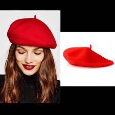 40 Sale French Painter Hats From Felt Le Beret Francais Etsy Painter Hat Beret Red Beret