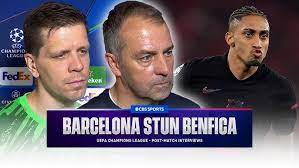 We defend as a UNIT" Hansi Flick speaks after Barcelona ESCAPE Benfica with  a victory 🚧 - YouTube