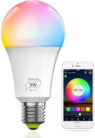 Magiclight Smart 9w 80w Equivalent Wifi Light Bulb A19 E26 Multicolor Dimmable Rgbcw Smart Led Lights No Hub Required Compatible With Alexa Google Home And Siri Amazon Com