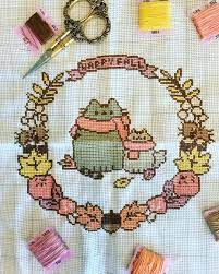 Cross stitch patterns for the whole family designed by connie barwick. Pusheen Cross Stitch Done Pusheen Crossstitch Stormy Happyfall Xstitch Embroidery Diy Crafty Cat Cross Stitch Charts Geeky Cross Stitch Cross Stitch