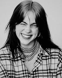 Black And White Billie Eilish Picture Billie Eilish Billie Eilish In 2020 Billie Eilish Billie Portrait