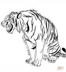 Tiger Cartoon Coloring Pages