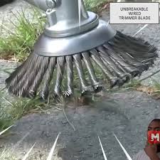 Unbreakable Wired Trimmer Blade Video Video In 2020 Garden Tools Lawn Care Backyard Landscaping