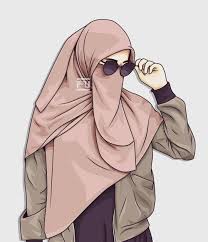Perempuan yang memakai hijab akan semakin terlihat cantik. Girl Cute Modern Hijab Cartoon Novocom Top
