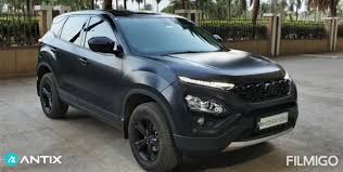 Check out krylon® black spray paint. Meet Perfectly Wrapped Tata Harrier Matte Black Edition