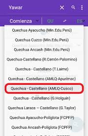 Necesitas Un Diccionario Traductor Quechua Espanol Android