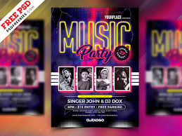 This time you will find free psd party flyer templates which can be used straight away for your new parties. Music Party Flyer Template Psd Psdfreebies Com