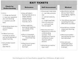 Keep this exit slip in your assessment toolkit as it's simple to implement yet effective in collecting data to help guide your instruction. Connie Hamilton Author Consultant She Her On Twitter How You Close A Lesson Is Important It Can Be A Reflection On Learning A Summary Of Learning Or A Metacognitive Look On The Learners Themselves