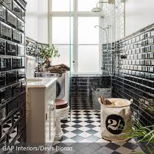 Badezimmer Schwarz Weiss Einrichten Badezimmer Schwarz Badezimmer Badezimmer Umbau