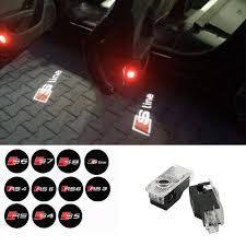 For Audi A3 A4 B6 B8 B5 A6 C5 C6 Tt Q5 Q7 Q3 A5 A8 A7 A1 R8 8p 8l 8v R8 Rs S Line Quattro Car Door Welcome Light Logo
