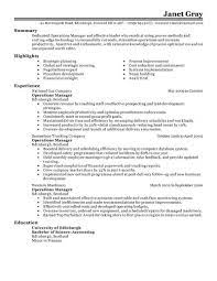 Resume templates find the perfect resume template. Operations Manager Resume Template For Word Livecareer