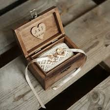 Personalized Wedding Ring Box Rustic Wooden Par Collectivemade Personalised Wedding Ring Boxes Personalized Wedding Rings Wooden Ring Box