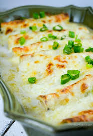 White Chicken Enchiladas With Video Recipe Recipes Enchilada Recipes Homemade Sour Cream