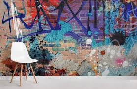 Check spelling or type a new query. Grunge Graffiti Brick Wall Wallpaper Mural Hovia Au