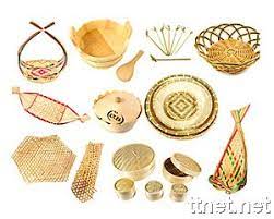蒸籠竹編製品 place card holders rattan card holder