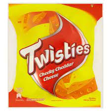 Traditional/digital artist | member since: Twisties Flavoured Corn Snacks Cheeky Cheddar Cheese Flavour 8 Packs X 15g 120g Tesco Groceries