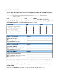 Search for sample lesson plans format. Free 11 Teacher Observation Checklist Templates In Pdf Ms Word Free Premium Templates
