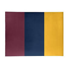 East Urban Home Striped Wine Navy Blue Gold Area Rug In 2021 Royal Colors Palette Blue Color Schemes Blue Palette
